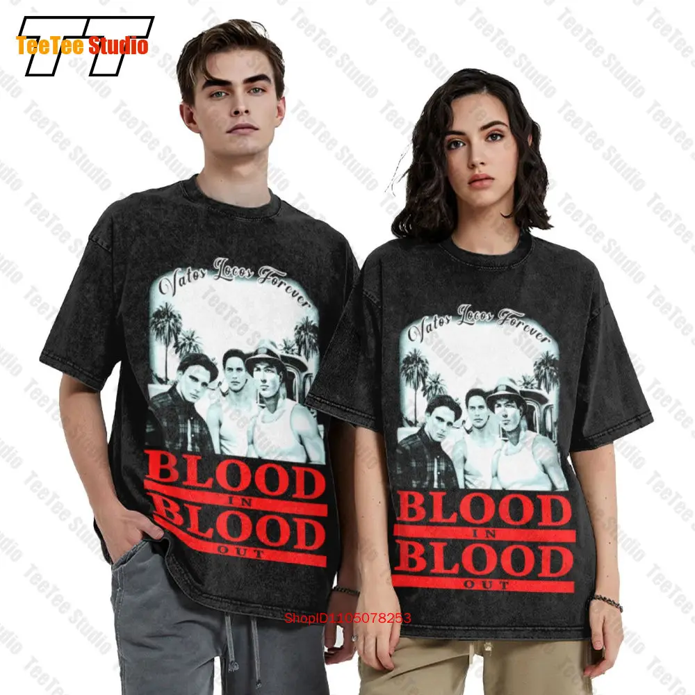 Blood In Blood Out Vatos Locos Chicano Street Gang Vintage Oversized T-Shirt 6H8K