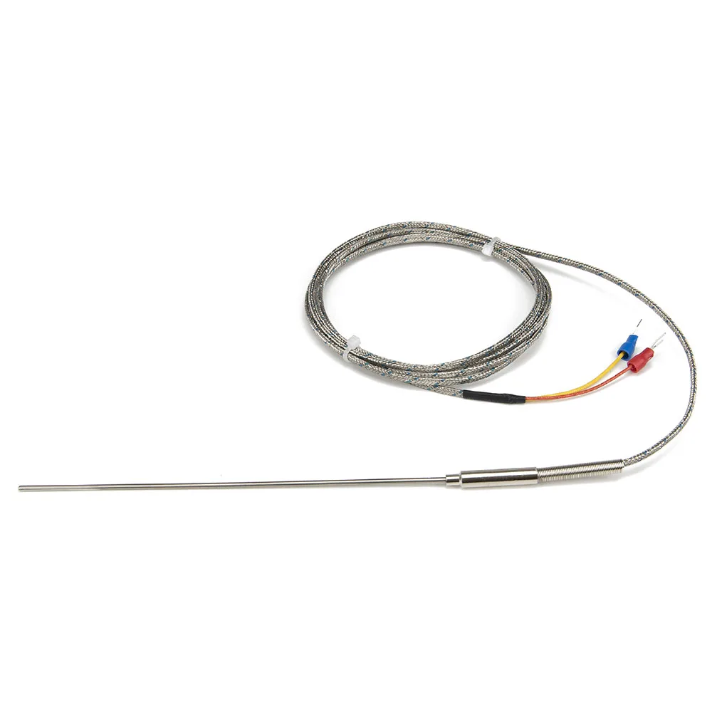 FTARP08-Capteur de température à thermocouple gainé, type K J, câble métallique de criblage de 2m, sonde flexible de 150mm