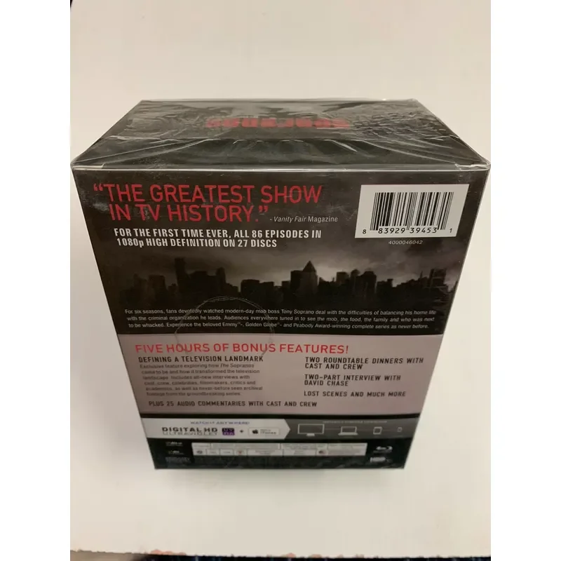 The Sopranos Complete Seasons 1 to 6 DVD Box Set with 27 Discs in 6 Large PP Boxes