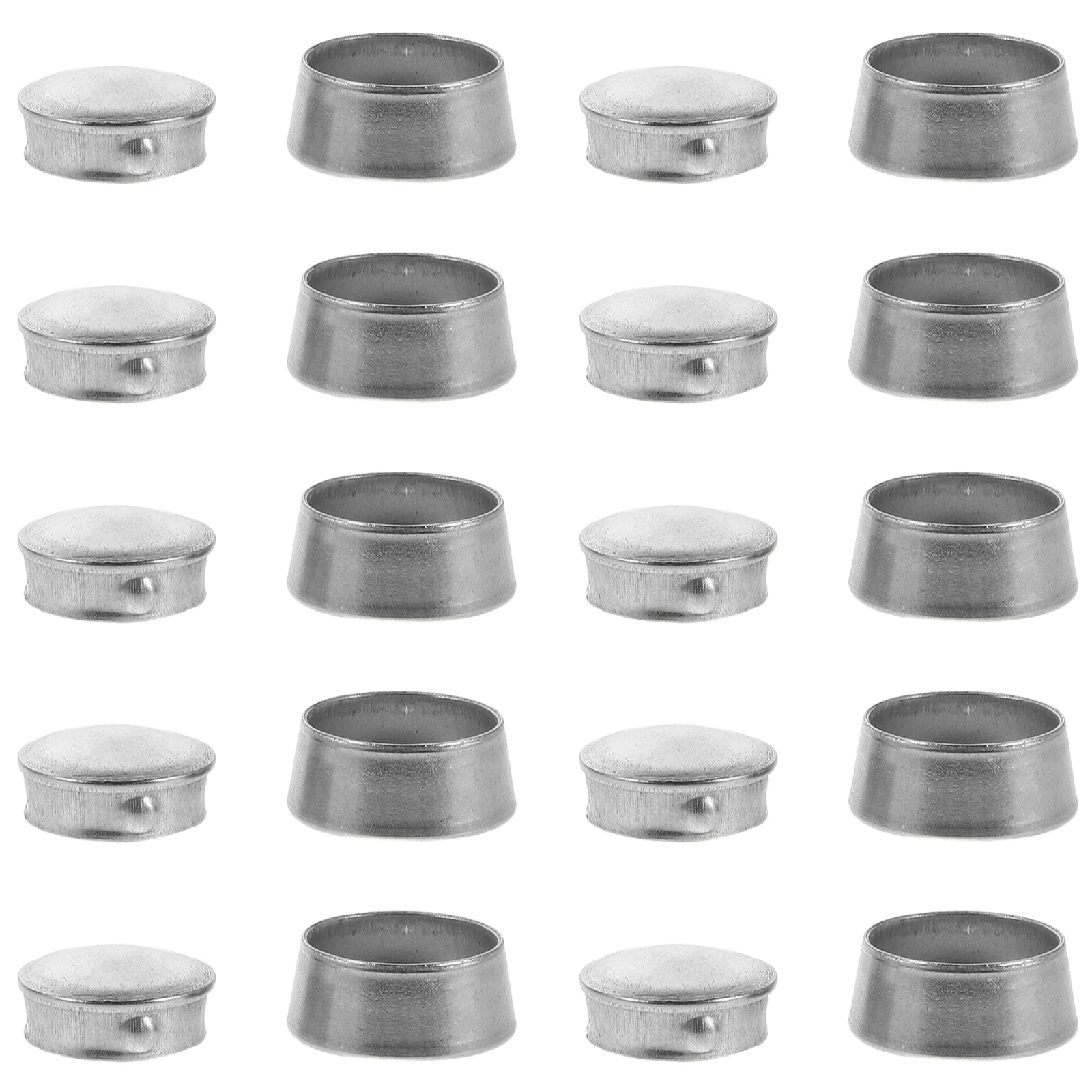 

10pcs Anti-theft Cap Stainless Steel Security Cover Bolt Protector Silver Head Nut Screw Fitness Equipment Hardware Parts