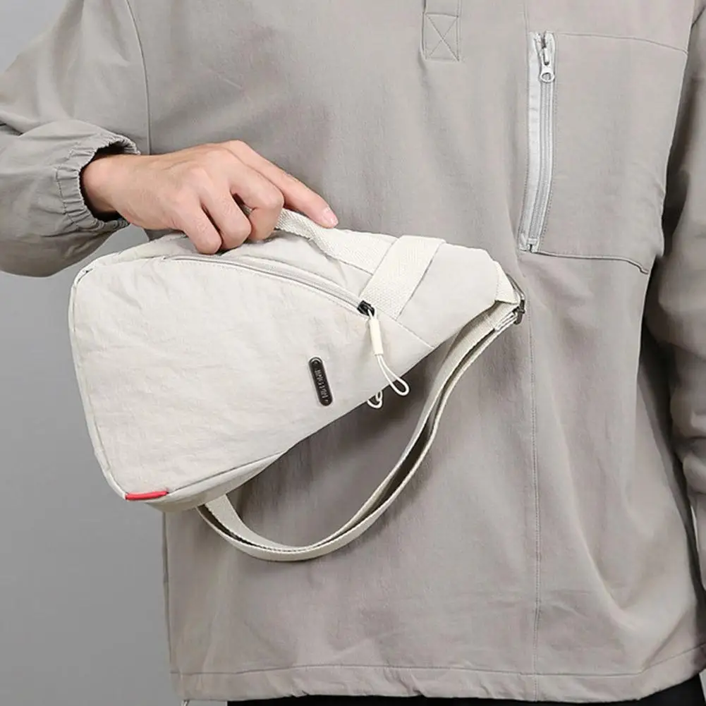 Unisex Sports Casual Crossbody Bag Fashionable Large-capacity Cycling Bag  Chest Bag Portable Shoulder Bag Sporty Phone Bag