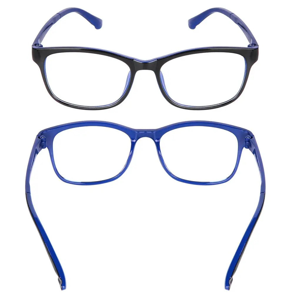 1PC Unisex Clear Lens Reading Glasses Blue Light Blocking Eyewear Square Computer Eyeglasses Frames UV400 Flat Mirror