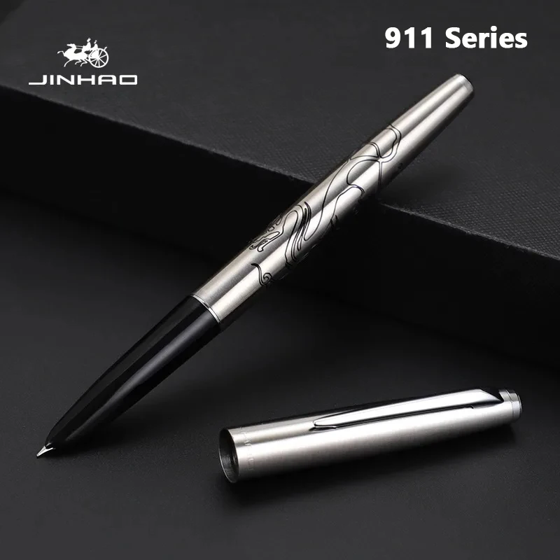 

Jinhao 911 Fountain Pen Luxury All-Steel Elegant Calligraphy Ink Pens EF 0.38mm Nib Stationery Business Office School Supplies