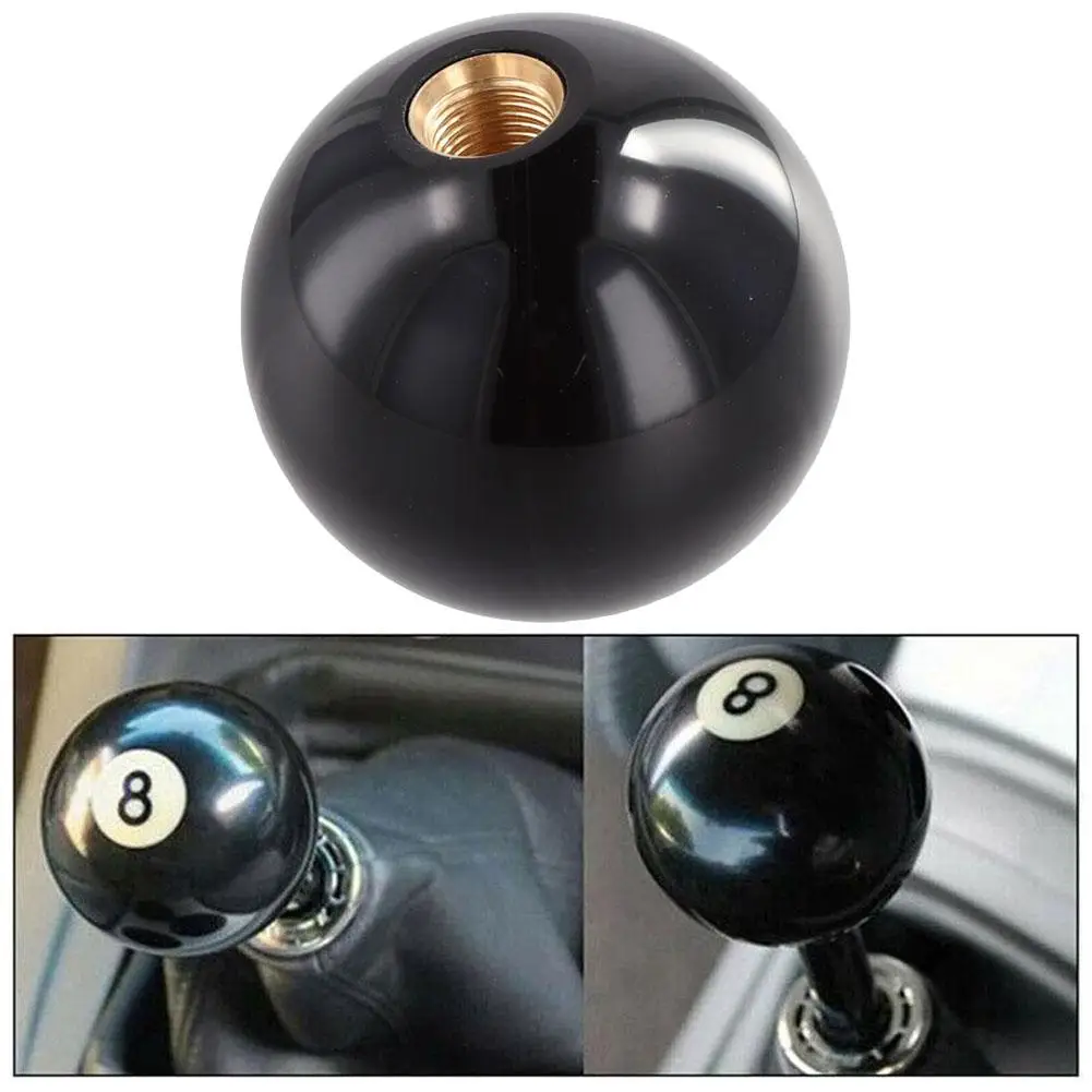 Black 8 Ball Gear Knob / Short Shifter Knob For Universal Car Acrylic BLACK 8 Ball For L2D2