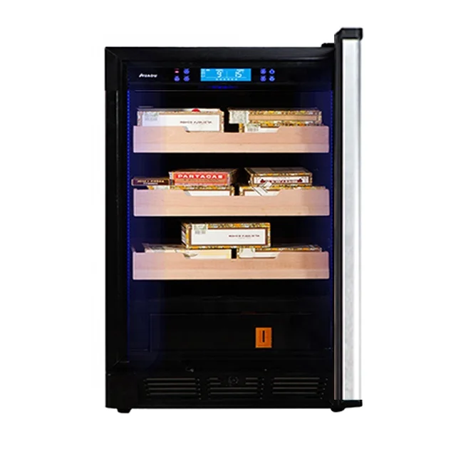 500 Cigars Electrical Appliances Installation Cigar Compressor Humidor Cabinet for Professional Tobacco Storage Box Pro
