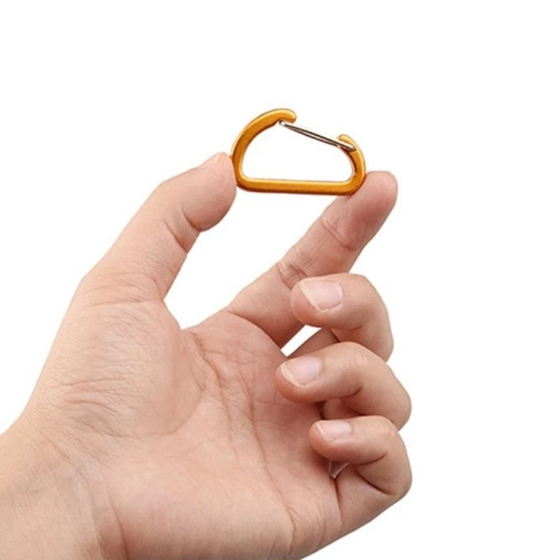 

Wire Gate Carabiner Clip Carabiner Heavy Duty D-Shape Clip for Keys Carabiner Hooks for Hammocks Camping Hiking Fishing