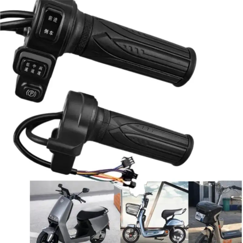 1*Reverse Three Speed E-Bike Tricycle Accessories Universal Electric Bicycle Throttle Handle With 3 Speed Regulator And Reverse