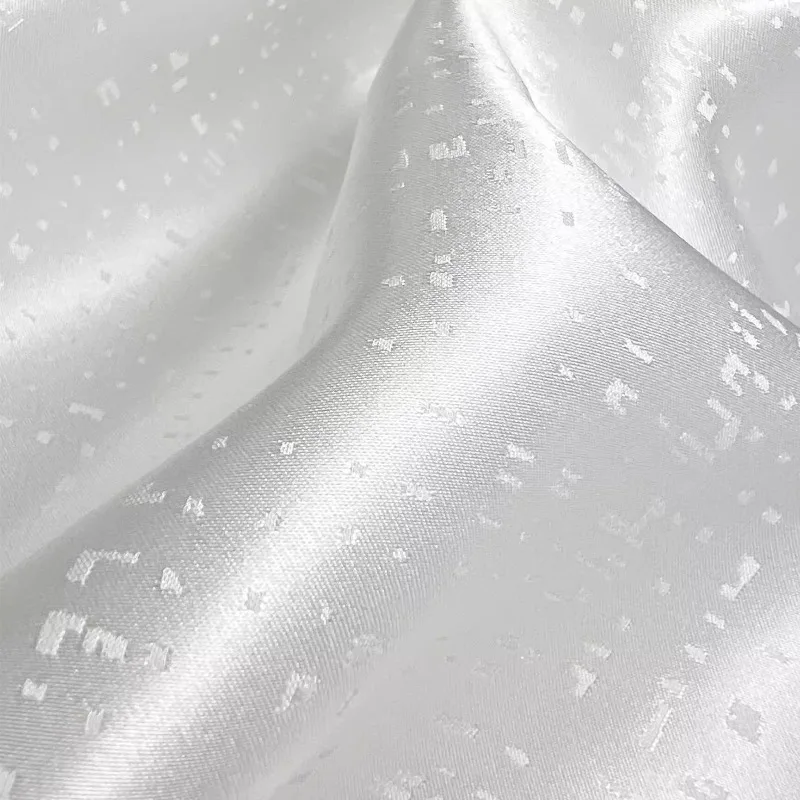 

1 Meter 100% Silk Jacquard Satin Fabric Soft Shirt Dress Fabric