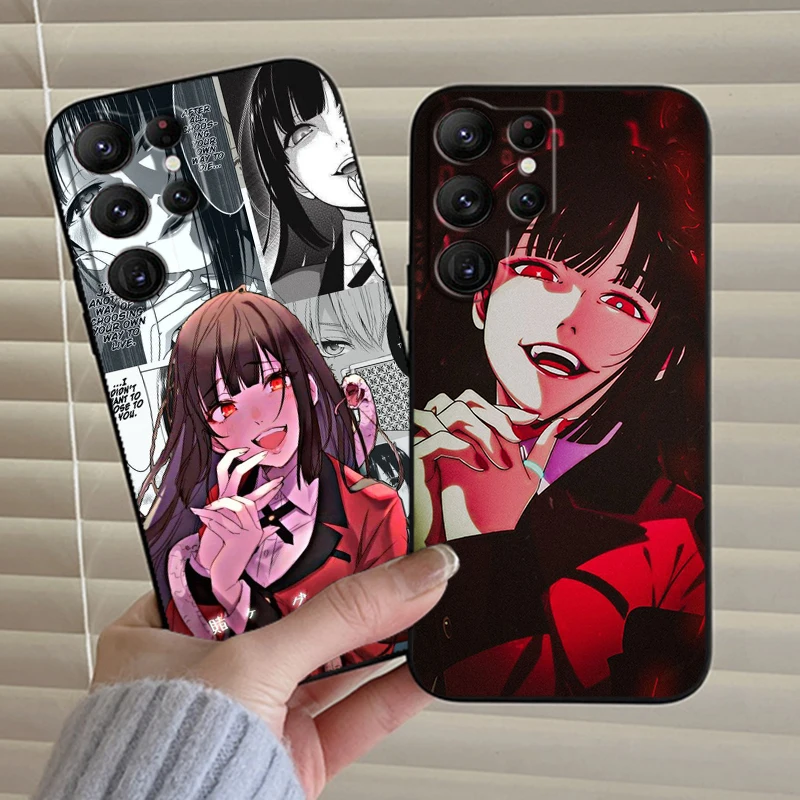 J-Jabami Y-Yumeko Kakeguruis For Samsung Galaxy S24 S23 S22 S21 S20 FE S10 S10E Plus Ultra Pro Lite 5G Black Cover Phone Case