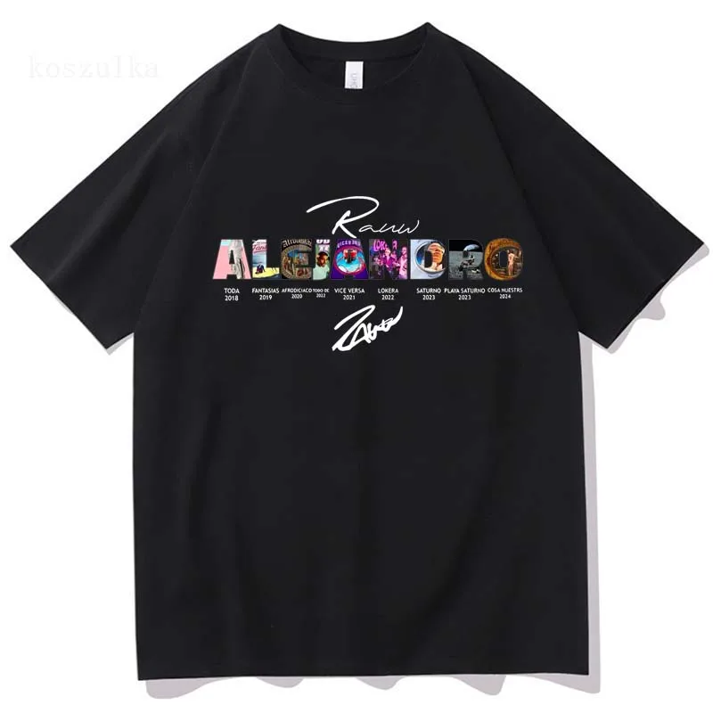 

Rauw Alejandro Coca Nuestra T Shirt Fashion Men Harajuku Aesthetic Graphic Tshirt Unisex High Quality Vintage Cotton Tees Shirts