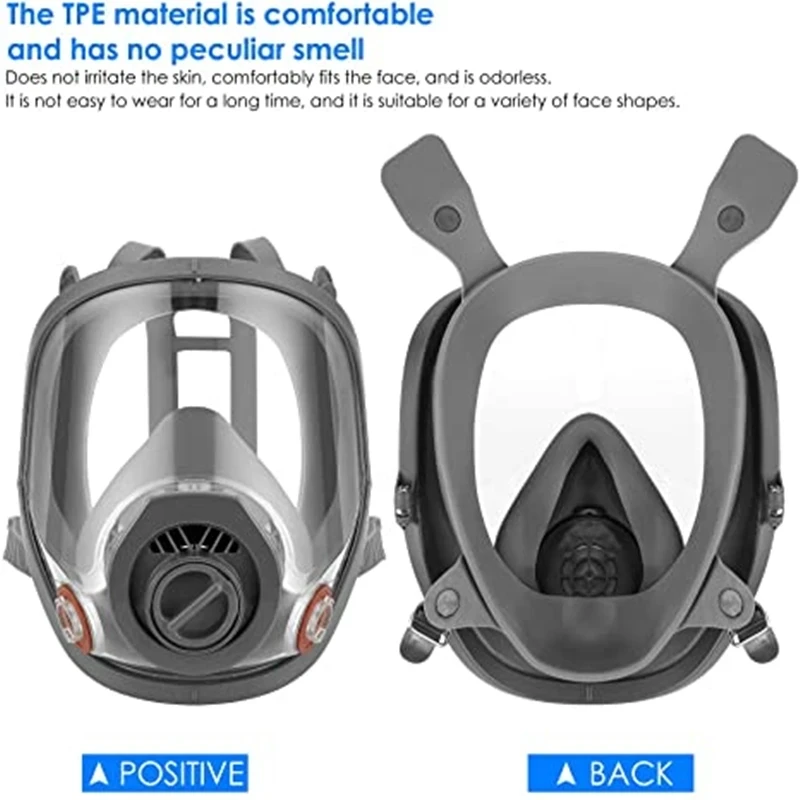 3 interface 6800 mask combination 6001/SJL filter With 5N11 filter cotton / 501 filter box Respirator gas mask