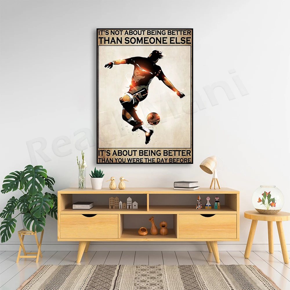 

Football is better than what's on your poster, football print, gift for football lovers,