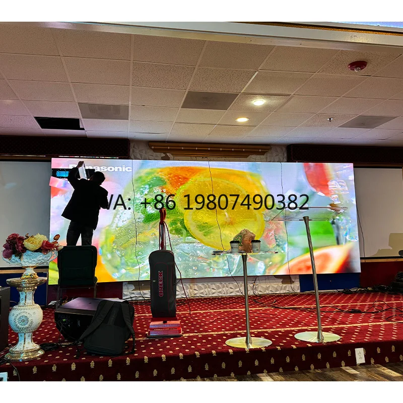 

P1.86 P2 P2.5 COB SMD Front Service LED Screen Fixed Indoor HD Video Wall For Church Stage Event Display