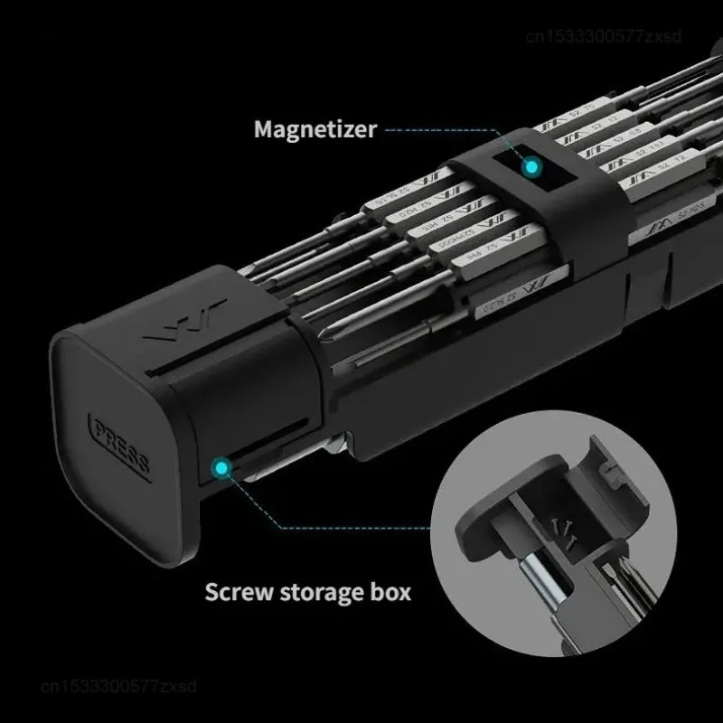 Xiaomi JIMI GNT-18 18 in 1 Screwdriver Set Precision Magnetic Screw Driver S2 Extended Screw Bits Mobile Phone Repair Hand Tool