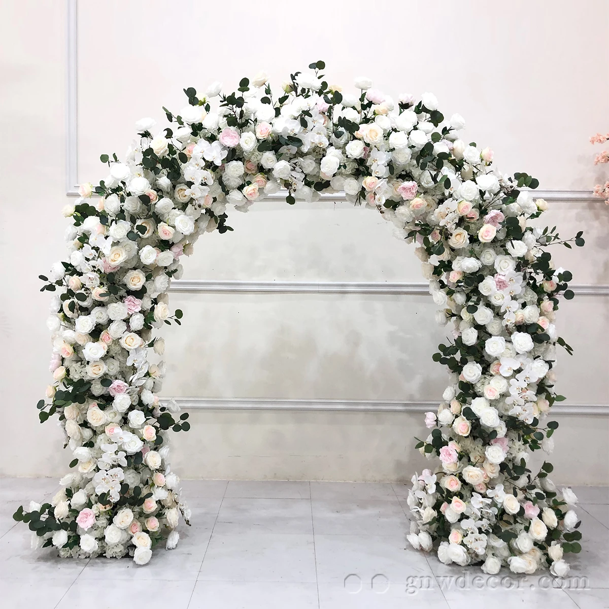 

Factory Direct Sales Artificial Garden Artificial Arch With Iron Frame Arch Background Flower Arch Wedding Decoration