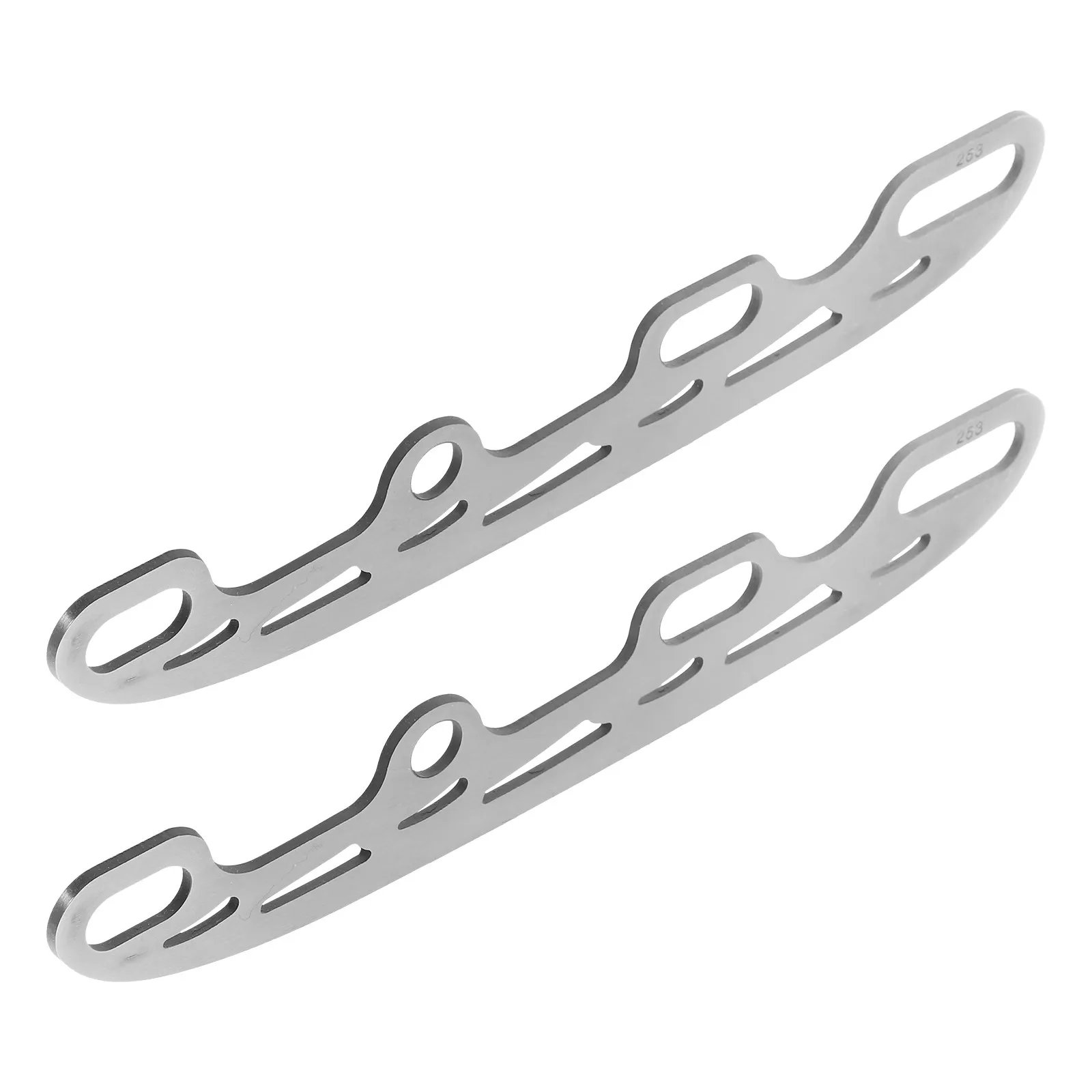 

1 пара металлических лезвий для коньков, простой дизайн, надежная фиксация, аксессуары для коньков, сменные лезвия для обуви для катания на коньках