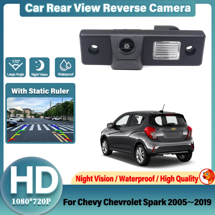 CCD HD Fisheye Lens Rear View Camera For Chevy Chevrolet Spark 2005~2018 2019 Car Backup Reverse Parking Monitor Night Vision