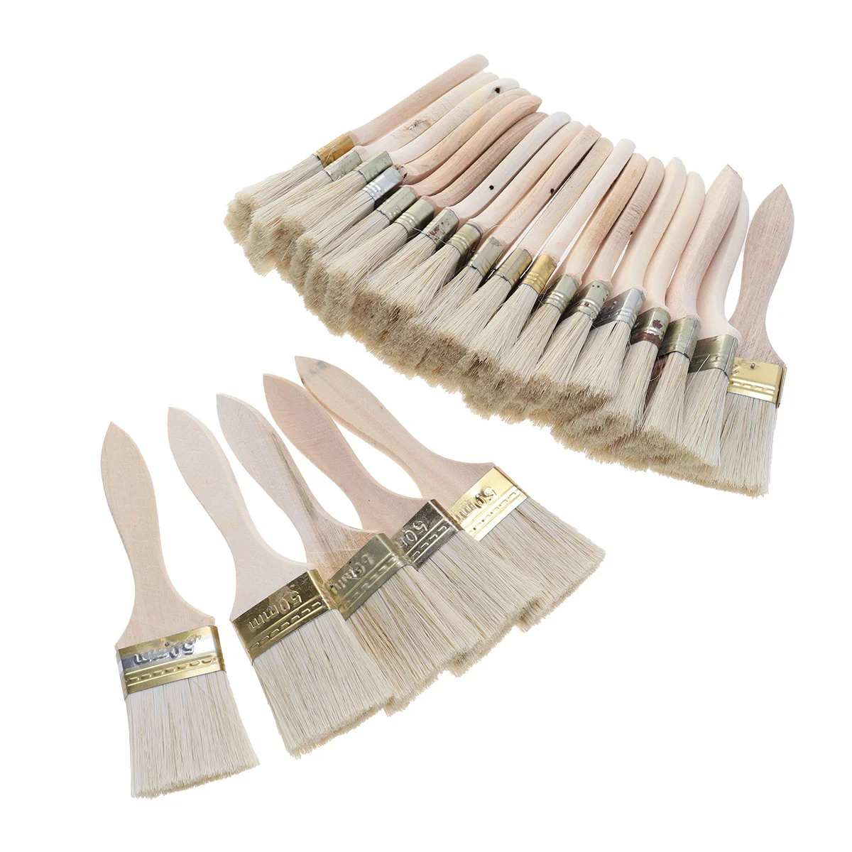 23 Pcs Pen Basting Stain Brush Paintbrushes Bristle Artist Iron Sheets Miss