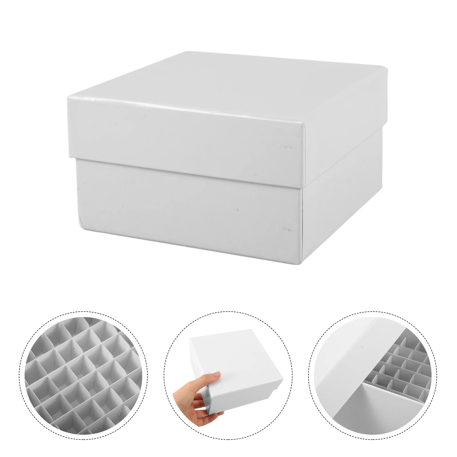 

Freezer Sample Storage Box Container Containers Microcentrifuge Tube Graduated Holder White Liquid Seal