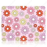 Red And Pink Flower Pattern Square Mouse Pad Anti Slip And Durable Rubber Mouse Pad Suitable For Gaming Work And Office Use