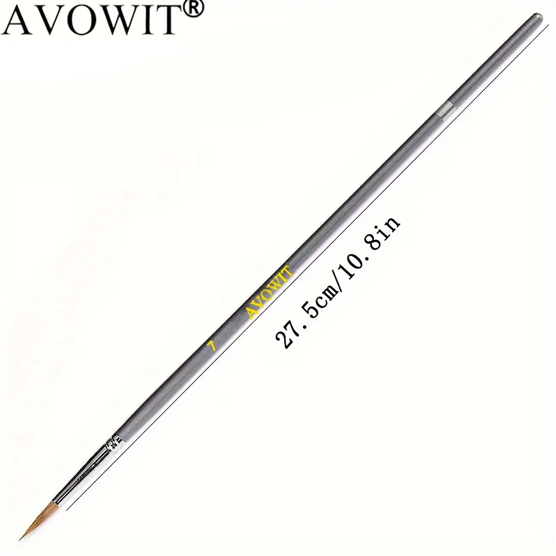 9pcs High-Quality Detail Brush Set, Detail Oriented Watercolor Painting, Watercolor Painting, Comfortable Birch Wood Handle