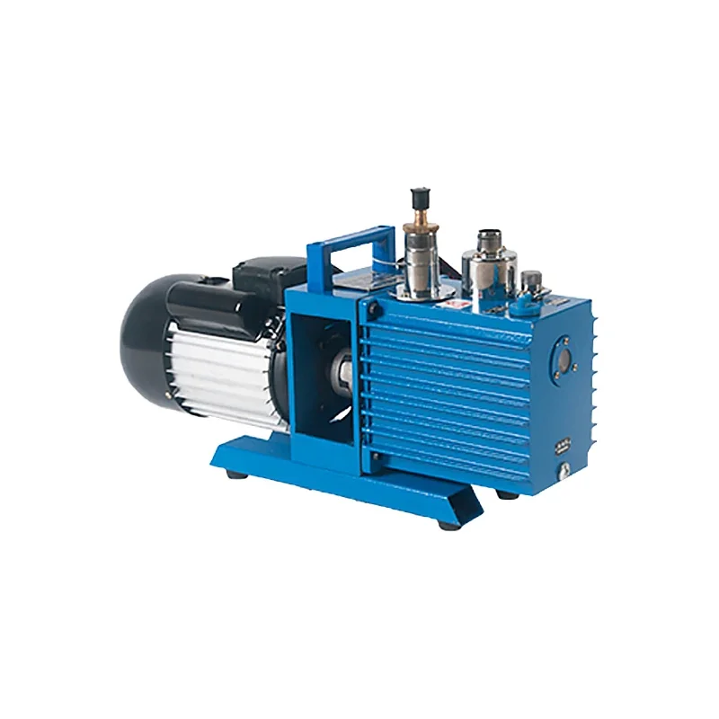 2XZ-2/4 rotary vane vacuum pump directly connected to small laboratory air extraction oil pump for drying oven