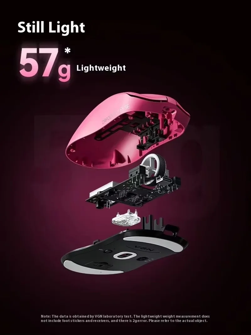 VGN Dragonfly F1 SE ماوس ألعاب لاسلكي ثلاثي الوضع بلوتوث PAW3311 57G ملحقات ألعاب الكمبيوتر الإلكترونية المتوافقة مع هدايا