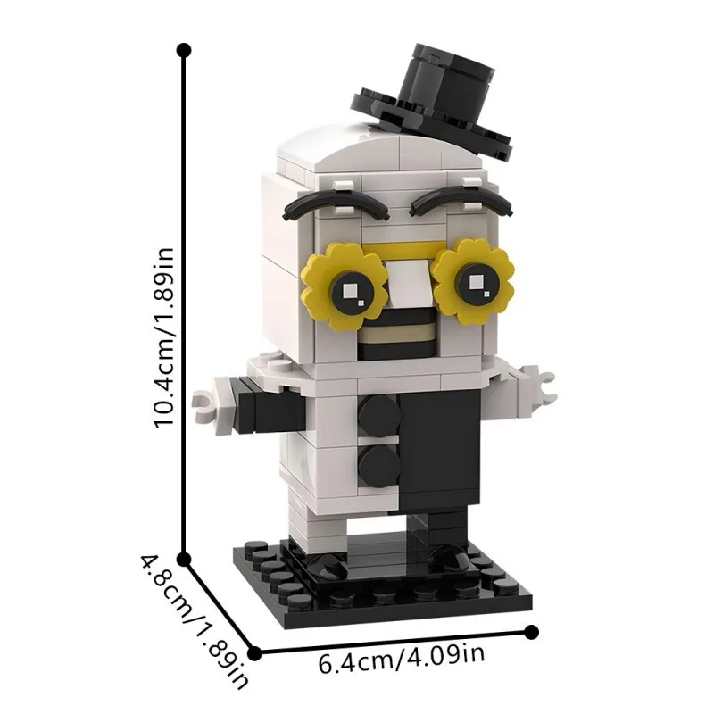 Gobricks MOC Film horror Terrifier Doll Building Blocks Modello Terrifier Art il clown Horror Clown Figura Mattoni Giocattoli Regalo per bambini