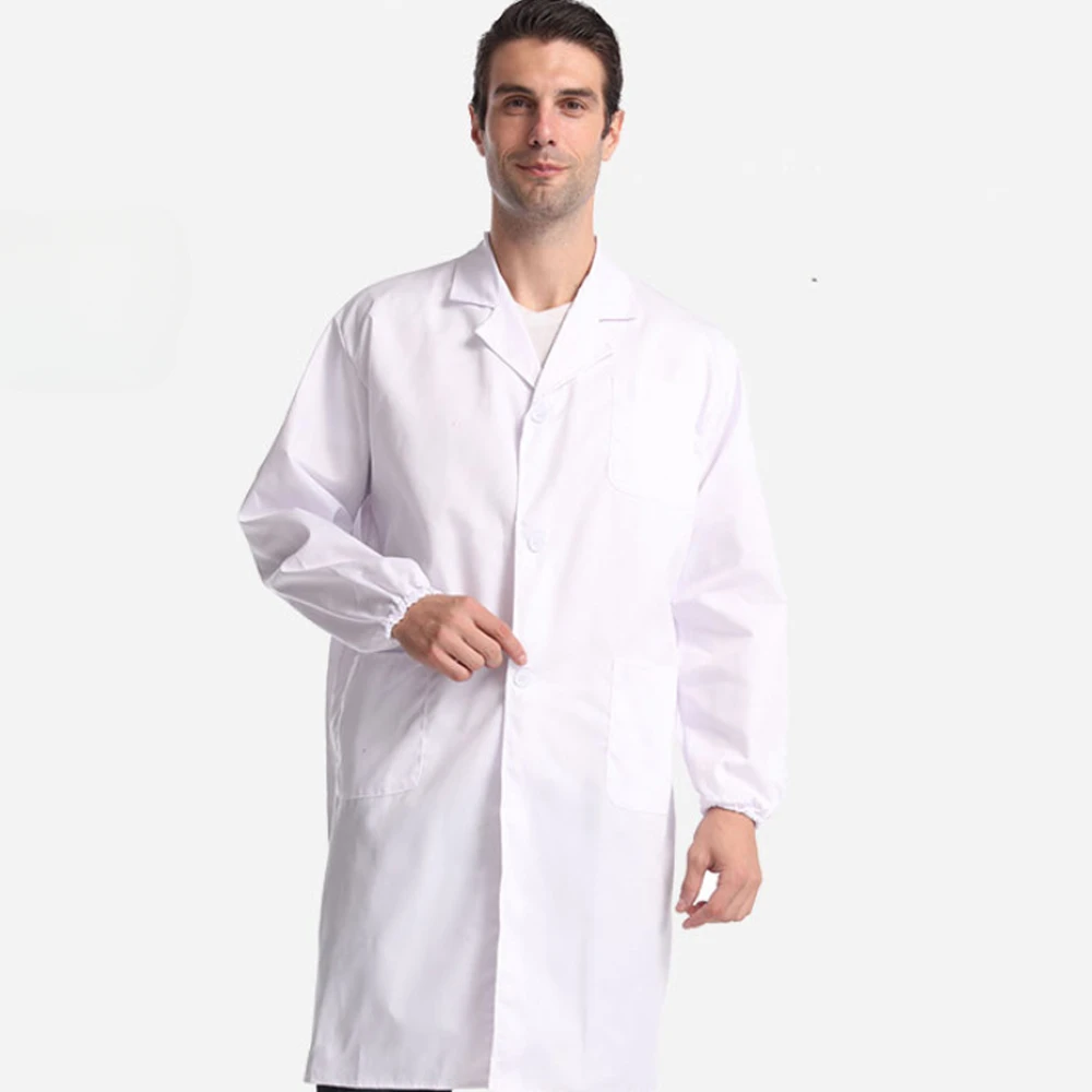 Long Short Sleeve Uniform Lab Coats Pet Grooming Agency Work Clothes Doctor Food Laboratory Beauty Director President