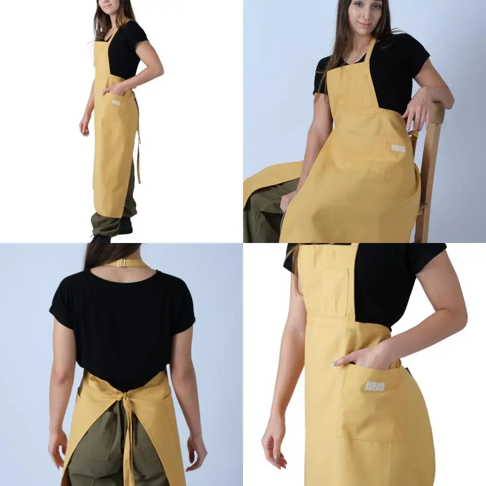 

Waterproof Split-Leg Unisex Pottery Apron for Artists - Ceramic Art Coveralls, Clay Protection Gown, Florist Workwear