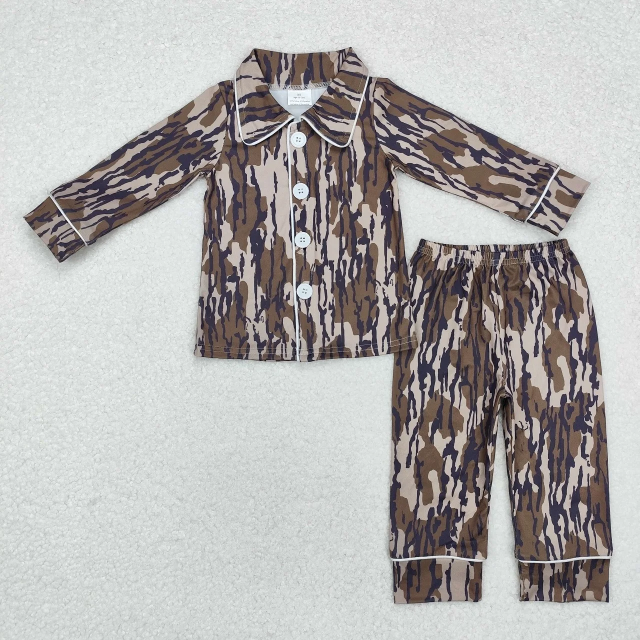 

Wholesale Baby Boy Long Sleeves Buttons Camo Shirt Pants Children Kids Pajamas Set Toddler Sleepwear Outfit Infant Nightwear