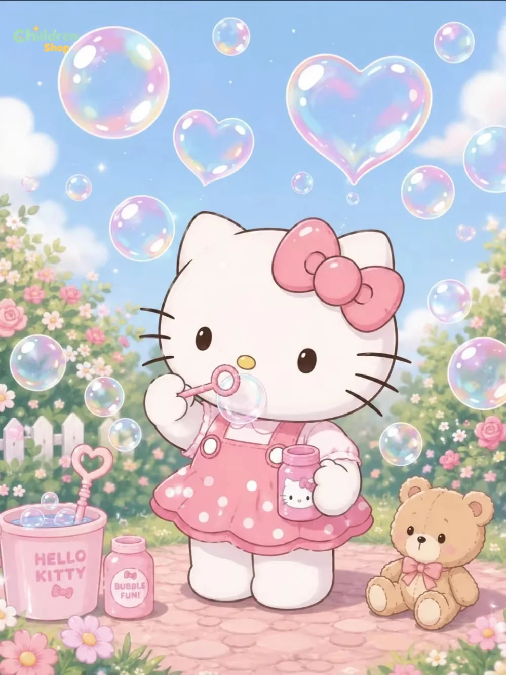 Sanrio Hello Kitty Pompompurin Niedliches Anime 5D DIY Diamantmalerei Vollbohr-Mosaik Handgemachte Kunst für das Zimmer Ohne Rahmen