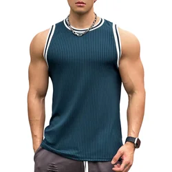 Summer Bodybuilding Tank Tops Men Gym Fitness Sport Sleeveless Shirt Male Casual Skinny Stringer Singlet Vest Workout Clothing