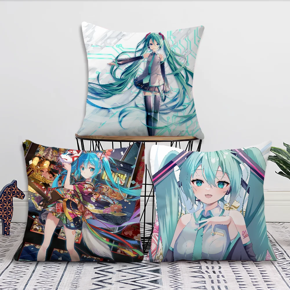 

Hatsune Miku Decoration Room Home Sofa living Office Car Nordic Simplicity Pillow Cover