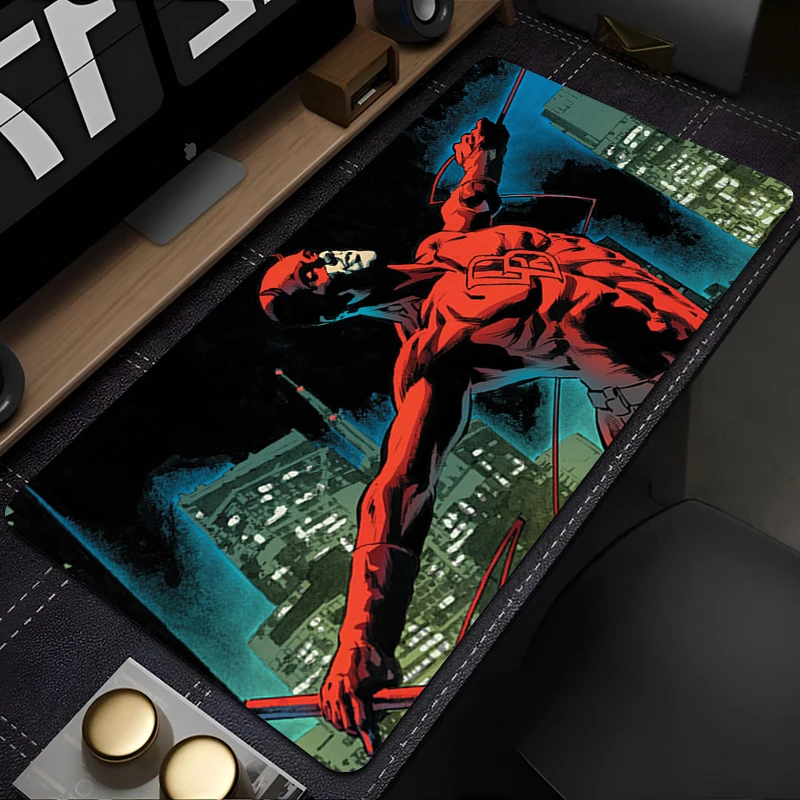 Large Computer Gaming Locking Edge  D-daredevil  MousePad Keyboardpad Decoracion Desk Mat Cartoon Animation Tough Durable