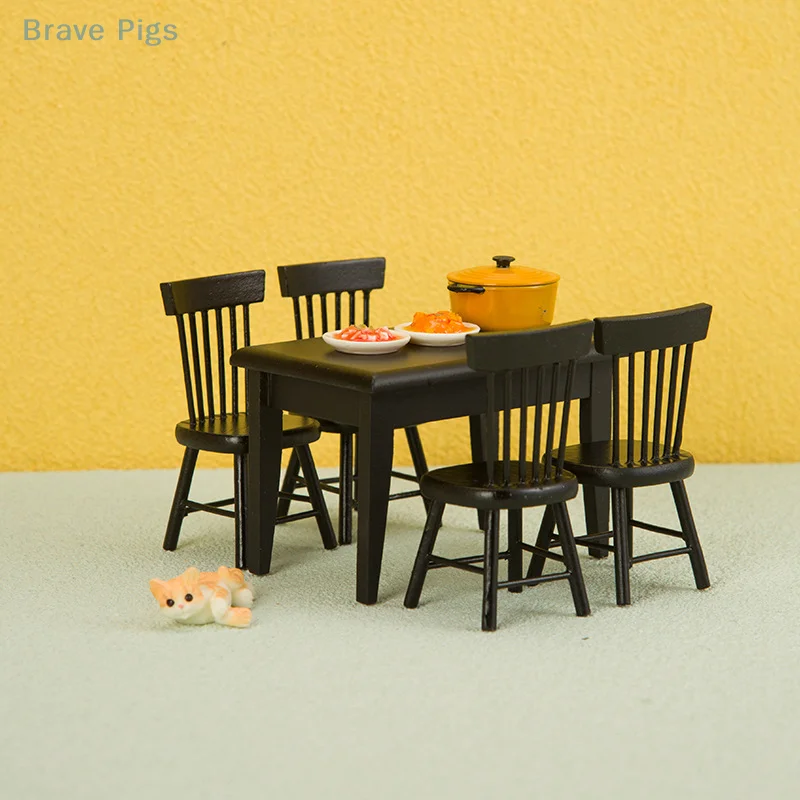 DollHouse Mini Furniture Decoration Mini Handmade Table And Chair Model Shooting Scene Props