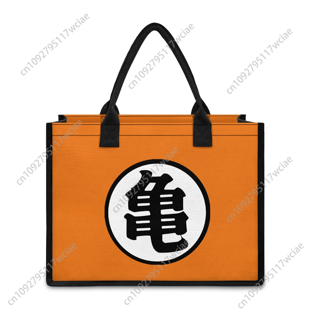 Bolso de mano personalizado con logotipo de Dragon Master Goku, bolso de lona para mujer, bolso de mano personalizado de Anime, bolso de hombro, regalo de viaje para fiesta y playa