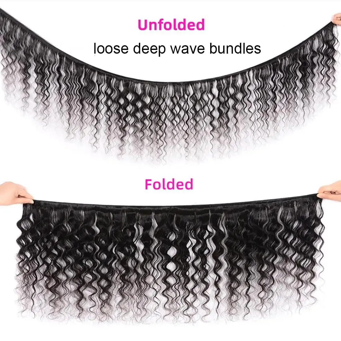 16A Loose Wave Bundles Human Hair 30 32 Inch 100% Unprocessed Weave Double Weft Virgin Brazilian Human Hair Water Wave Bundles