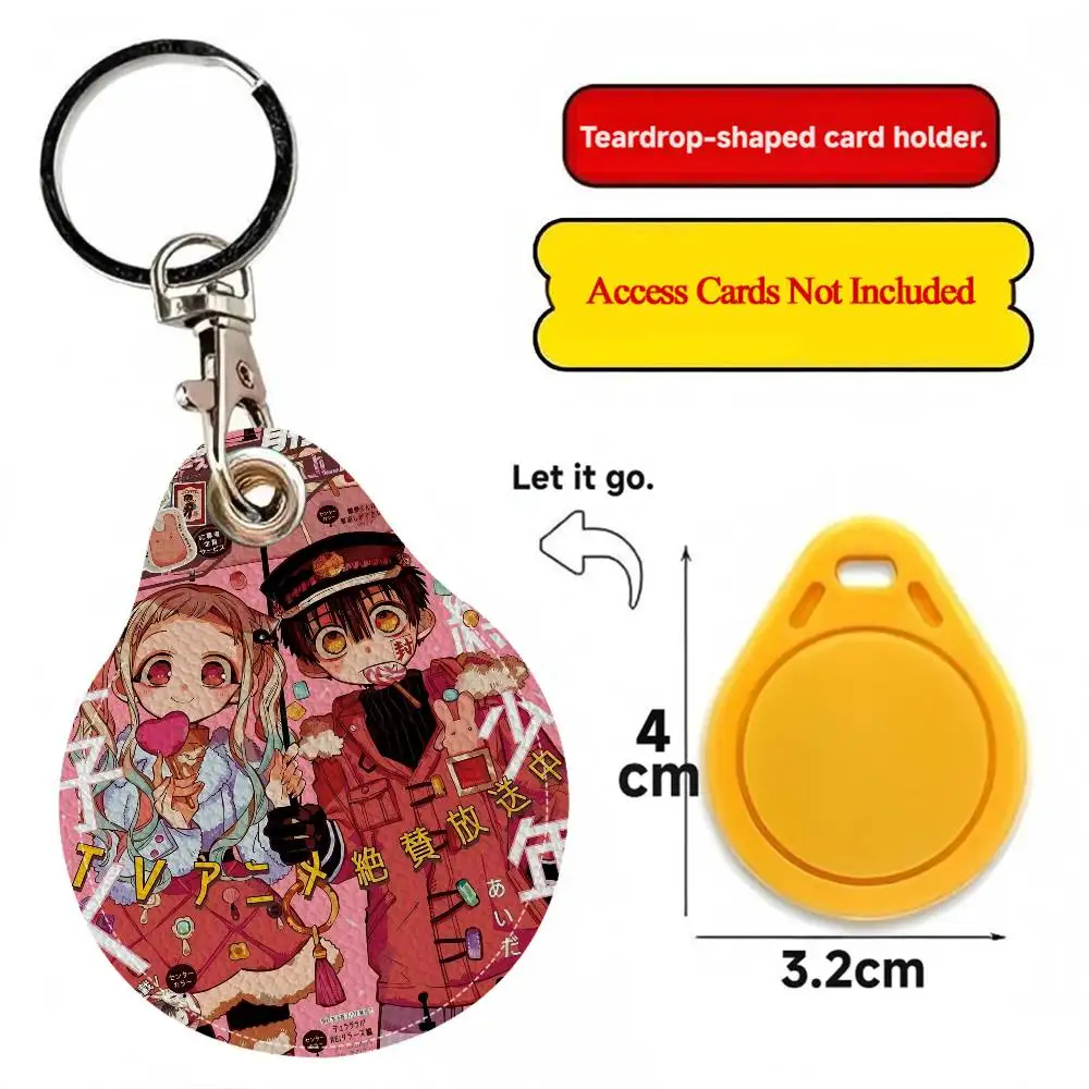 المرحاض ملزمة Hanako-كون بولي Access حافظة مكافحة خسر مكافحة سقوط حامل بطاقة المفاتيح اكسسوارات بصمة واقية مفتاح العلامة الدائري