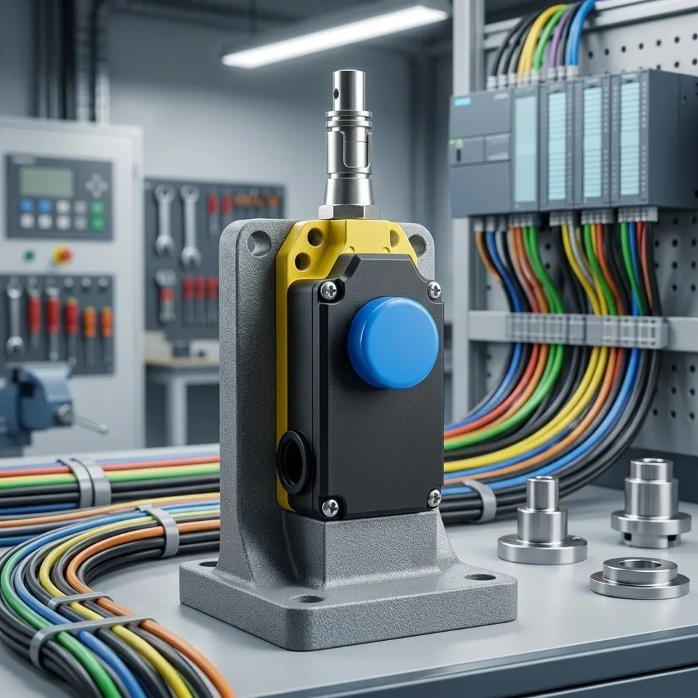 Industrial Pull Rope Switch Single Phase AC220V 5A for Crane Safety Limit Control with Auto For Reset and 10KG Actuation Force