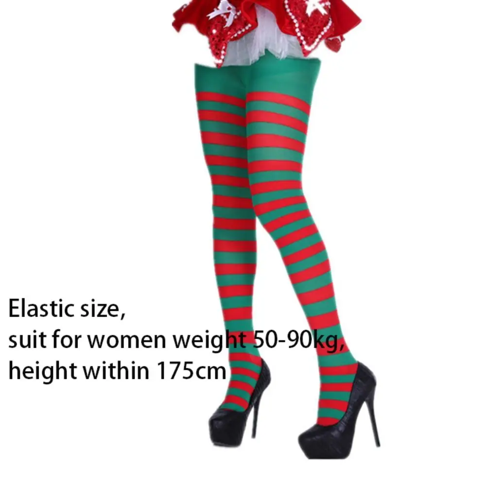 Accessories Striped Pantyhose Cosplay Over Knee Long Hosiery Elastic Dance Clubwear Stocks Women Girls