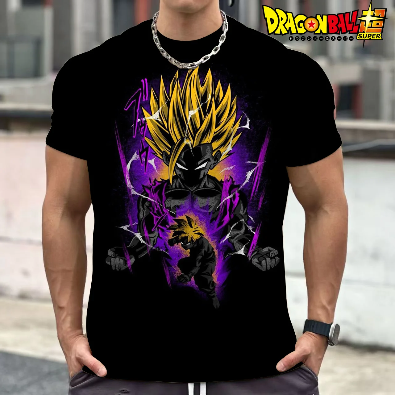 

Men's T Shirt Vegeta Dragon Ball Z Majin Buu Goku 2025 Short Sleeve Fashion Children's High Street Anime Summer Streetwear Trend