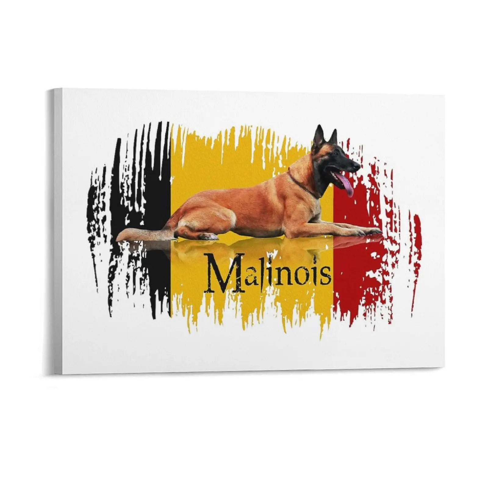 Belgian Shepherd Malinois Canvas Painting Plaques Funny Cinema Customize Designing Framed Wall Paintings