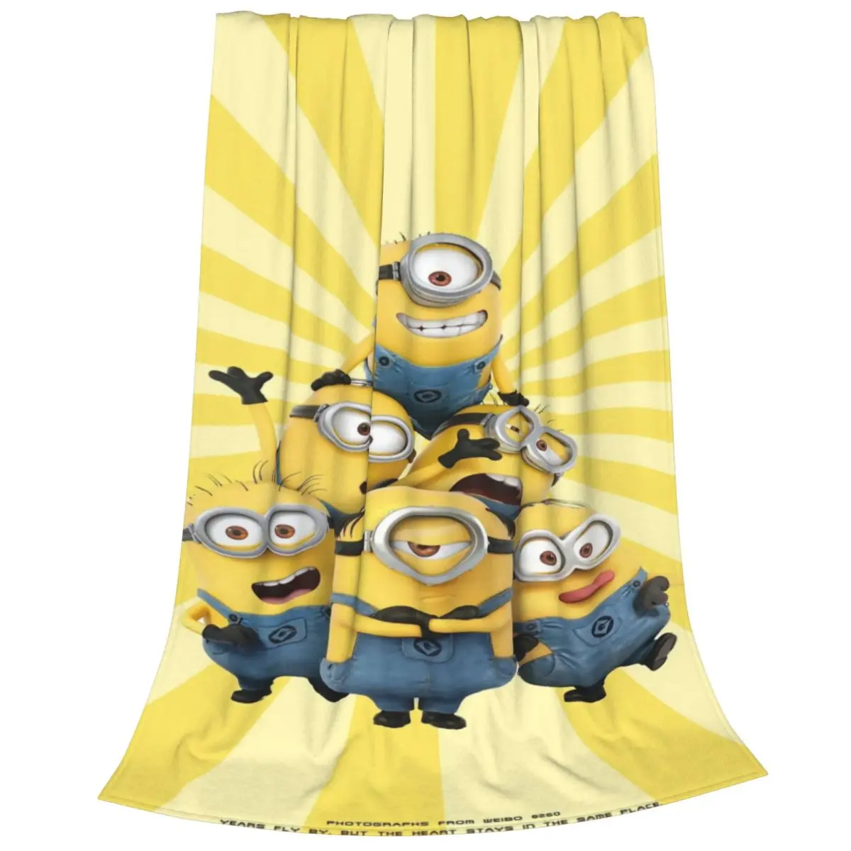 Minions Durable Flannel Blanket - Easy Care Fleece Throw for Home Decor and Cozy Evenings with Family and Friends Together