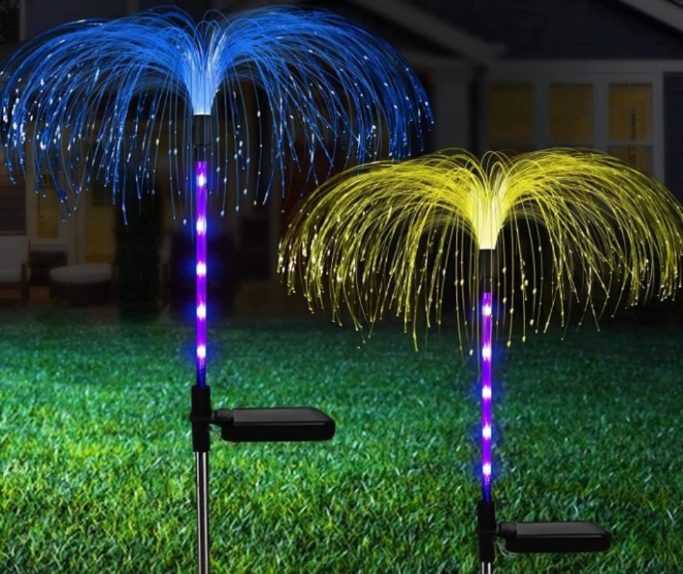 

Simulated Reed Solar LED Lights Fiber Optic Waterproof Garden Lamp Outdoor Landscape Lamps for Patio Yard Lawn Decoration Light