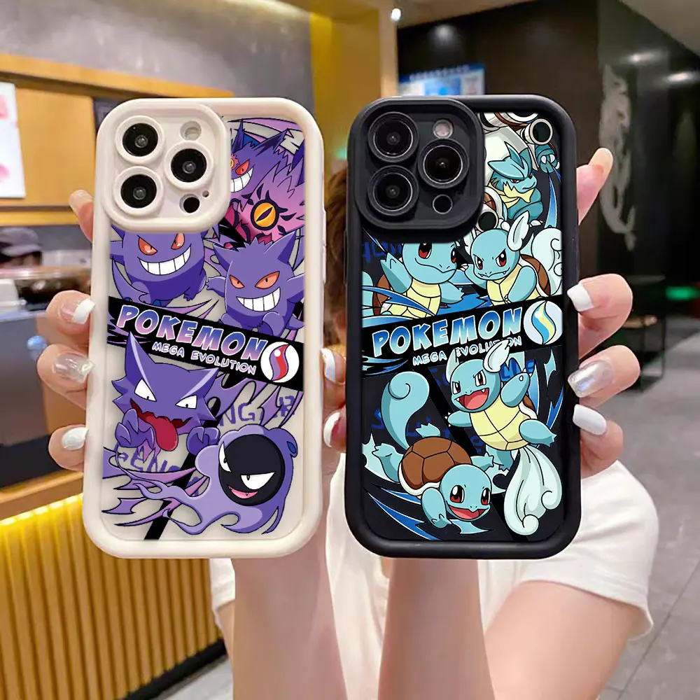 

g-Gengar Turtle Pragon Phone Case For Xiaomi POCO F8 F7 ULTRA F5 F4 F3 C40 M6 M7 X3 X4 GT X5 X6 X7 PRO TPU Case DIY Shell Cover