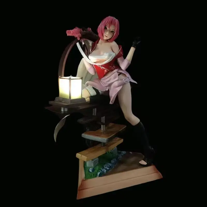 Linterna de NARUTO GK Sakura Haruno con función de iluminación, estatua, escena, estatuilla, modelo, juguete de Adorno