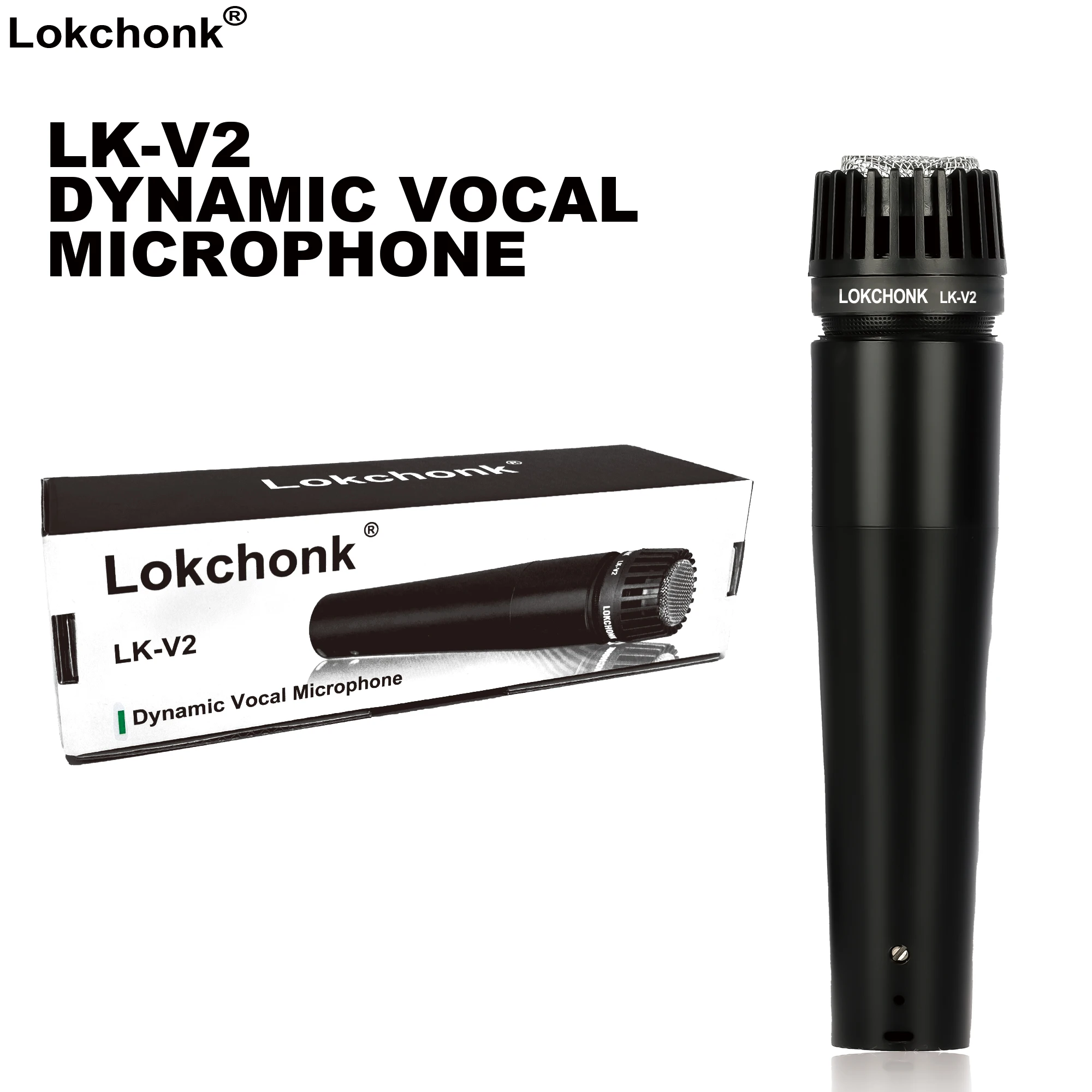 Lokchonk  Handheld Mic Vocal Cardioid Microphone For Livehouse,Karaoke ( LK-V2 )