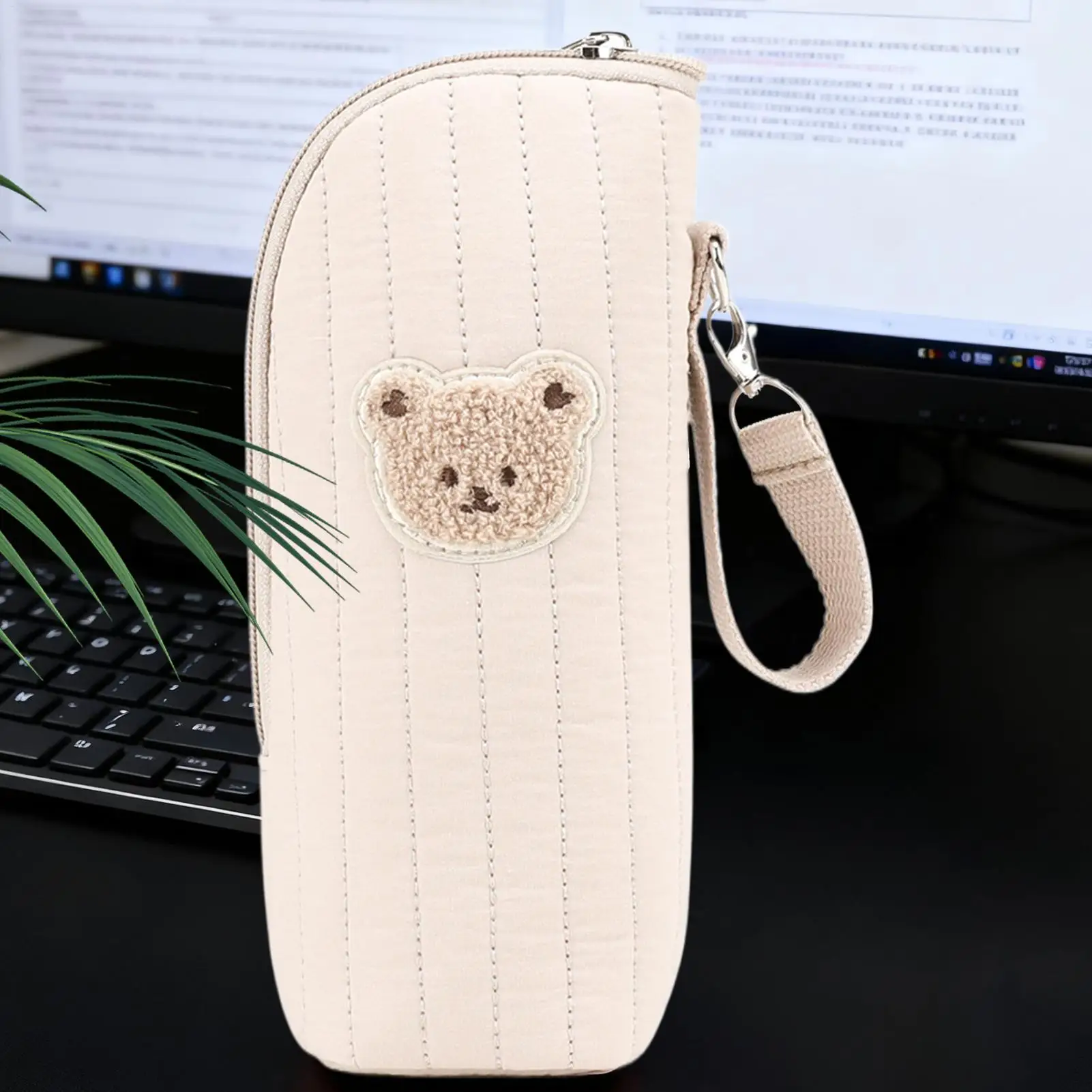 

Baby Bottle Bag for Daycare Baby Bottle Carrier with Bear Design Portable Tote for Outdoor Transport Breast Milk Food