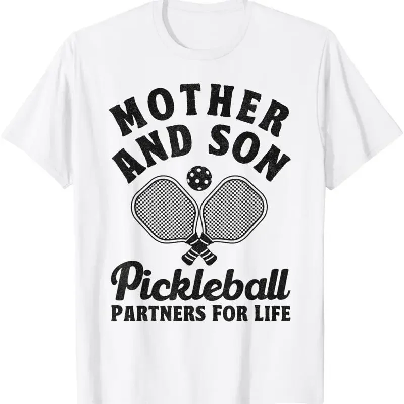 Mother And Son Pickleball Partners For Life Funny T Shirt